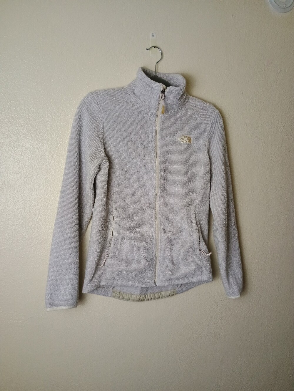The North Face S/P Women's Light Gray Full-Zip Fleece Jacket